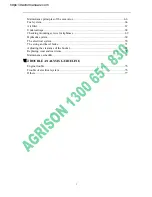 Preview for 4 page of Agrison ME8000 Operating Manual