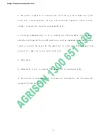 Preview for 30 page of Agrison ME8000 Operating Manual