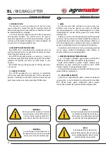 Preview for 6 page of agromaster BBL Long Operator'S Manual And Spare Parts