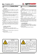 Preview for 7 page of agromaster BBL Long Operator'S Manual And Spare Parts