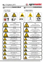Preview for 11 page of agromaster BBL Long Operator'S Manual And Spare Parts