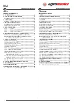 Preview for 3 page of agromaster BM 12 Operator'S Manual And Spare Parts