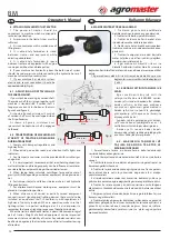 Preview for 13 page of agromaster BM 12 Operator'S Manual And Spare Parts