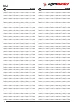 Preview for 25 page of agromaster BM 12 Operator'S Manual And Spare Parts