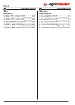 Preview for 5 page of agromaster GS2 1000 Operator'S Manual