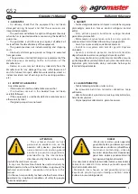 Preview for 7 page of agromaster GS2 1000 Operator'S Manual