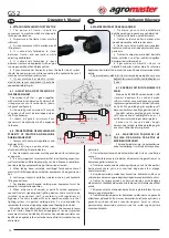 Preview for 14 page of agromaster GS2 1000 Operator'S Manual