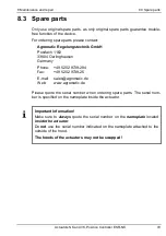 Preview for 85 page of Agromatic ESR-NK Series Installation And Operating Manual