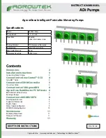 Предварительный просмотр 1 страницы Agrowtek ADi Use And Maintenance Instructions