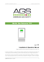 AGS Merlin TFT Installation & Operation Manual preview