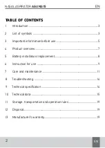 Preview for 2 page of Agu Daisy NS15 User Manual