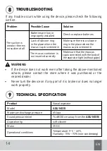 Preview for 14 page of Agu Daisy NS15 User Manual