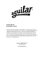 Preview for 1 page of Aguilar DB 751 Manual