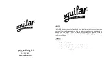 Aguilar DB 925 Owner'S Manual preview