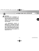 Preview for 182 page of AGUSTA BLUTALE 990 User Manual