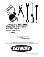 Agway AG17542STB Owner'S Manual preview