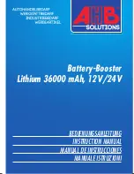 AHB Battery-Booster Lithium 36000 mAh Instruction Manual предпросмотр