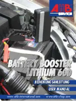 AHB BATTERY BOOSTER LITHIUM 600 User Manual предпросмотр