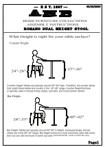 Preview for 1 page of AHB Romano Assembly Instructions