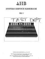 AHB System 8 Mk 3 Service Handbook preview