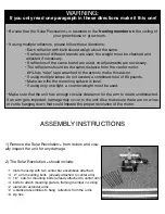 Preview for 2 page of AHL Solar Revolution Instructions Manual