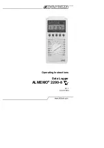 Ahlborn ALMEMO 2290-8 Operating Instructions Manual preview