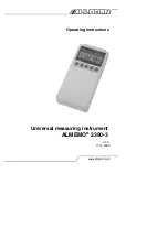 Ahlborn ALMEMO 2390-3 Operating Instructions Manual предпросмотр