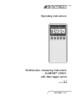 Предварительный просмотр 1 страницы Ahlborn ALMEMO 2390-5 Operating Instructions Manual