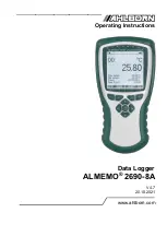 Ahlborn ALMEMO 2690-8A Operating Instructions Manual preview