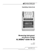 Ahlborn ALMEMO 6290-7B Operating Instructions Manual предпросмотр