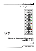 Ahlborn ALMEMO 809 Operating Instructions Manual предпросмотр