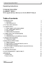 Предварительный просмотр 2 страницы Ahlborn ALMEMO 8390-1 Operating Instruction