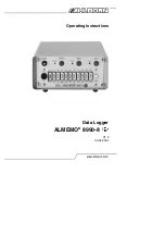 Preview for 1 page of Ahlborn Almemo 8990-8 Operating Instructions Manual