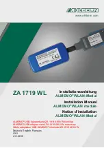 Ahlborn ALMEMO ZA 1719 WL Installation Manual предпросмотр