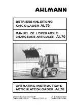 ahlmann AL70 Operating Instructions Manual preview