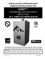 AHRI K2WT Installation, Operating And Service Instructions preview