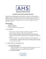 Предварительный просмотр 1 страницы AHS AED Installation And Operation Manual