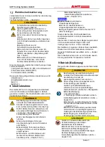 Предварительный просмотр 21 страницы AHT ATHEN 175 AD VS Operating Manual