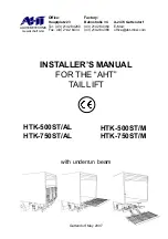 Preview for 1 page of AHT HTK-500ST/AL Installer Manual