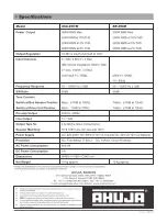 Preview for 20 page of Ahuja BR-250M Operation Manual