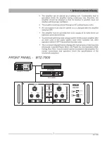 Предварительный просмотр 7 страницы Ahuja BTZ-7000 Operation Manual