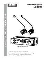 Ahuja CM-5000 Operation Manual предпросмотр