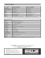 Preview for 16 page of Ahuja CM-5000 Operation Manual