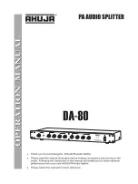 Ahuja DA-80 Operation Manual preview