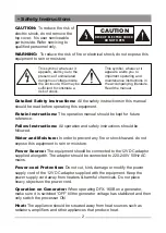 Предварительный просмотр 2 страницы Ahuja DFX-160B Operation Manual