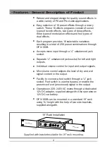 Предварительный просмотр 4 страницы Ahuja DFX-160B Operation Manual