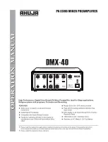 Ahuja DMX-40 Operation Manual предпросмотр