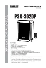 Preview for 1 page of Ahuja PSX-302DP Operation Manual