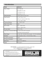 Предварительный просмотр 12 страницы Ahuja SSB-80 M Installation Manual