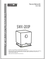 Ahuja SWX-200P Operation Manual preview